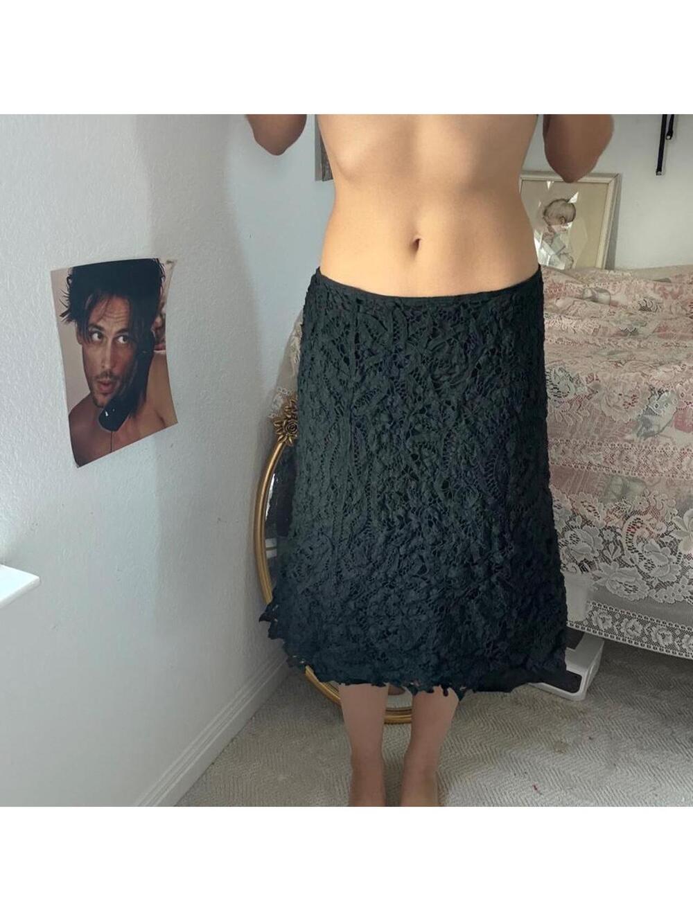 Free People Women's Black Skirt